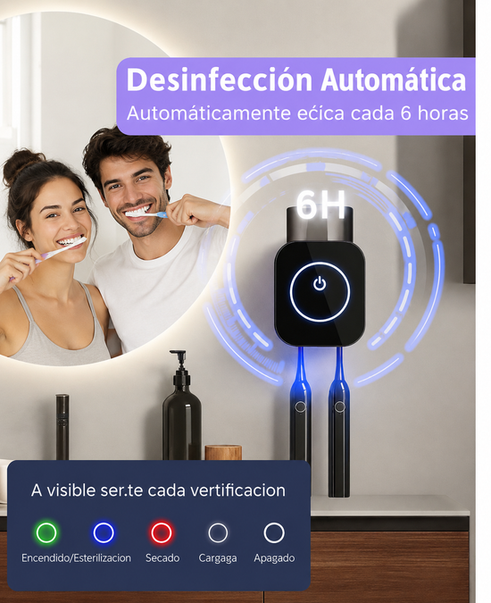 SECADOR Y DESINFECTADOR DE CEPILLOS AUTOMATICO