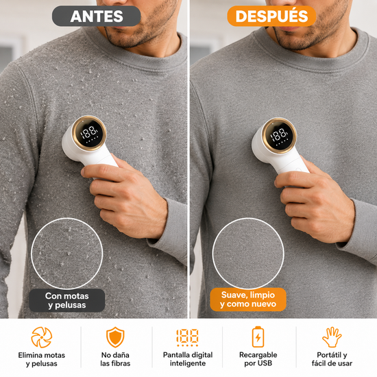 Removedor de motas eléctrico recargable